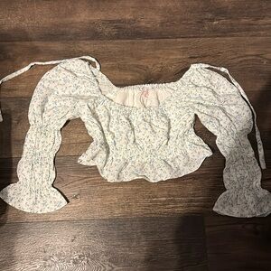 Medium Pink Lily flowy top